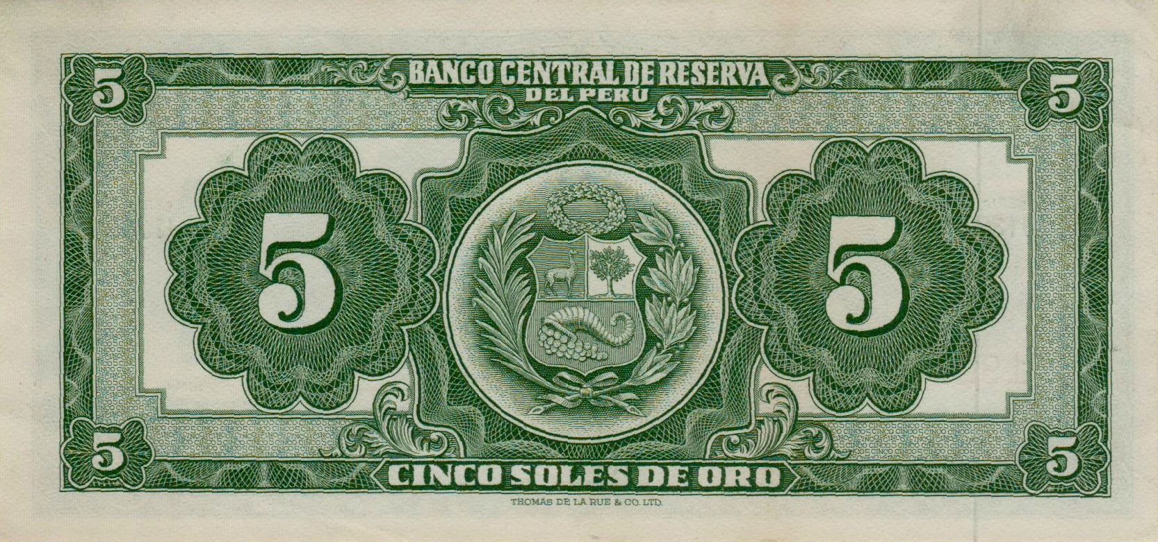Peru 5 1968 aUNC P-83/e